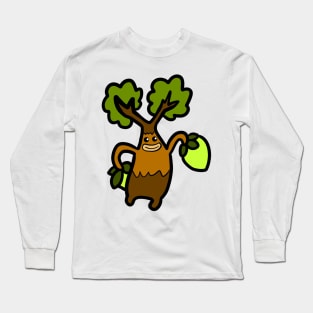 The magic coconut tree happy Long Sleeve T-Shirt